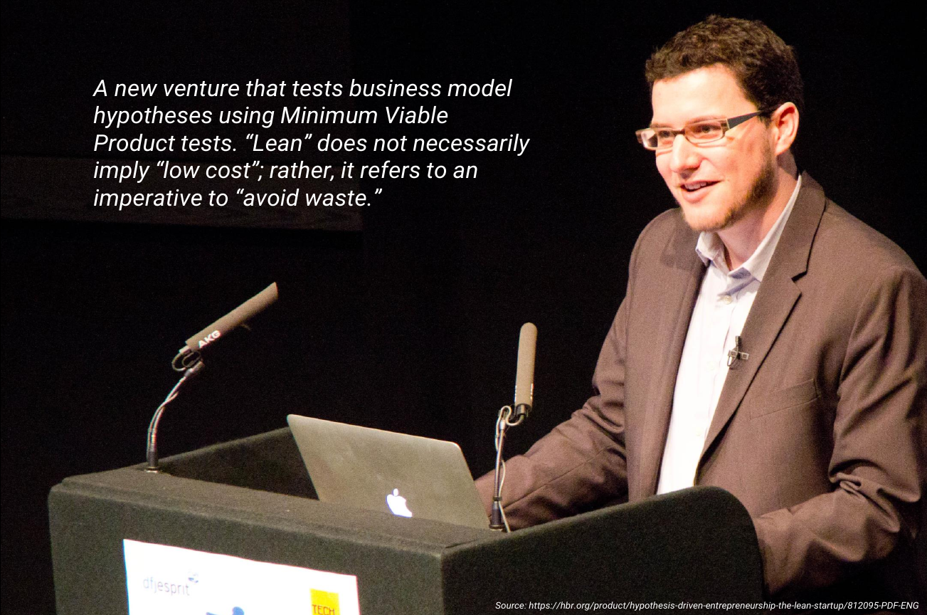 Eric Ries definition of the Lean Startup