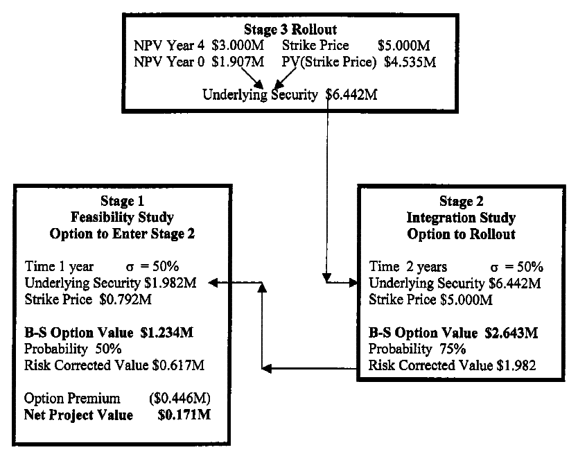 Project Outcome by Real Options Analysis