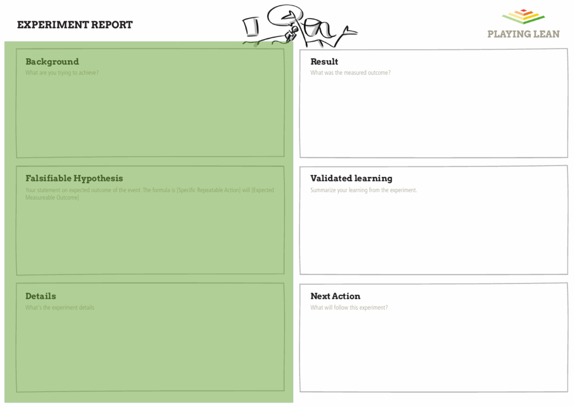 Playing Lean Experiment Report - Design an experiment