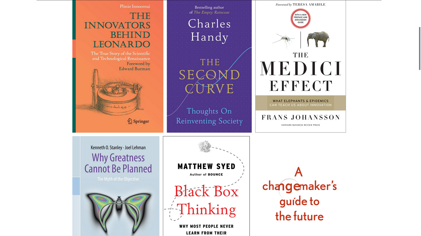 Crowdsourced innovation book recommendations