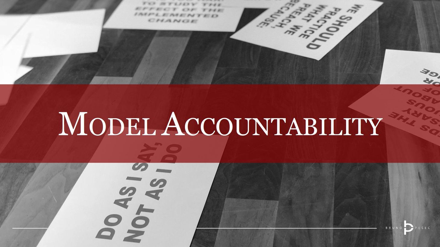 Model accountability