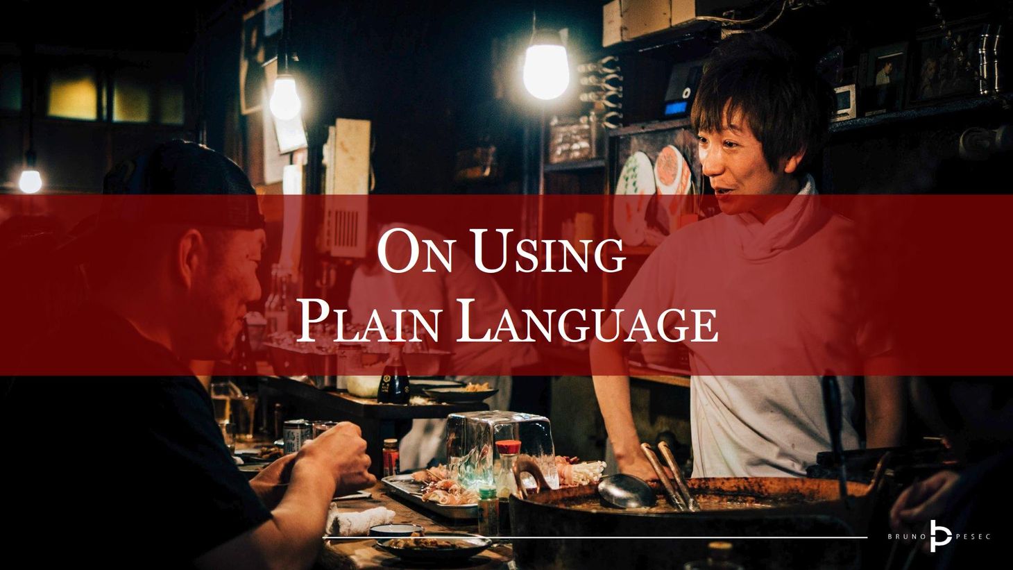 On using plain language