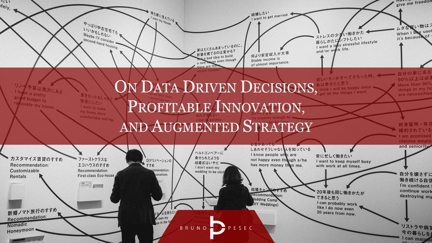 On data driven decisions, profitable innovation, and augmented strategy