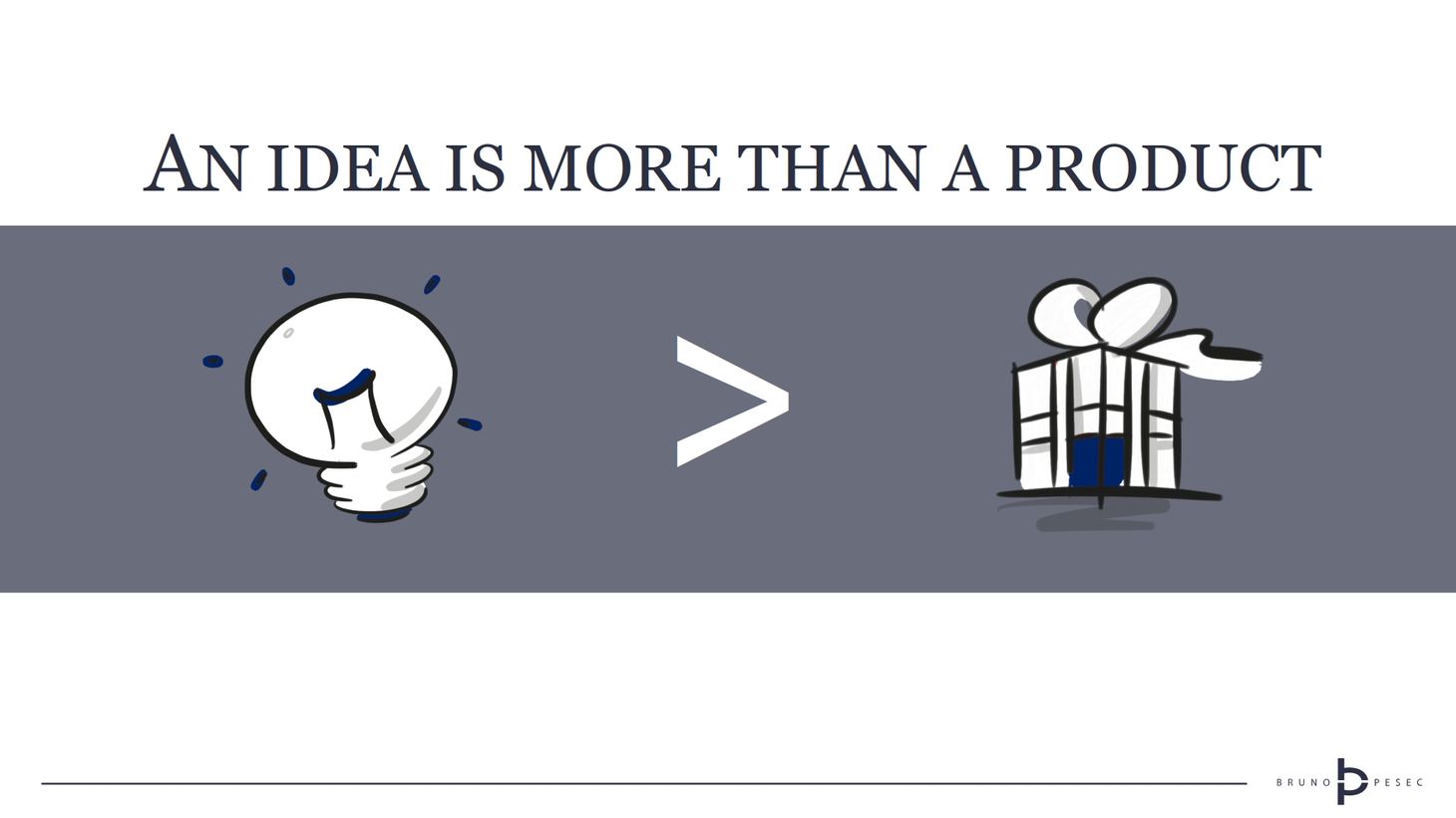 An idea is more than a product