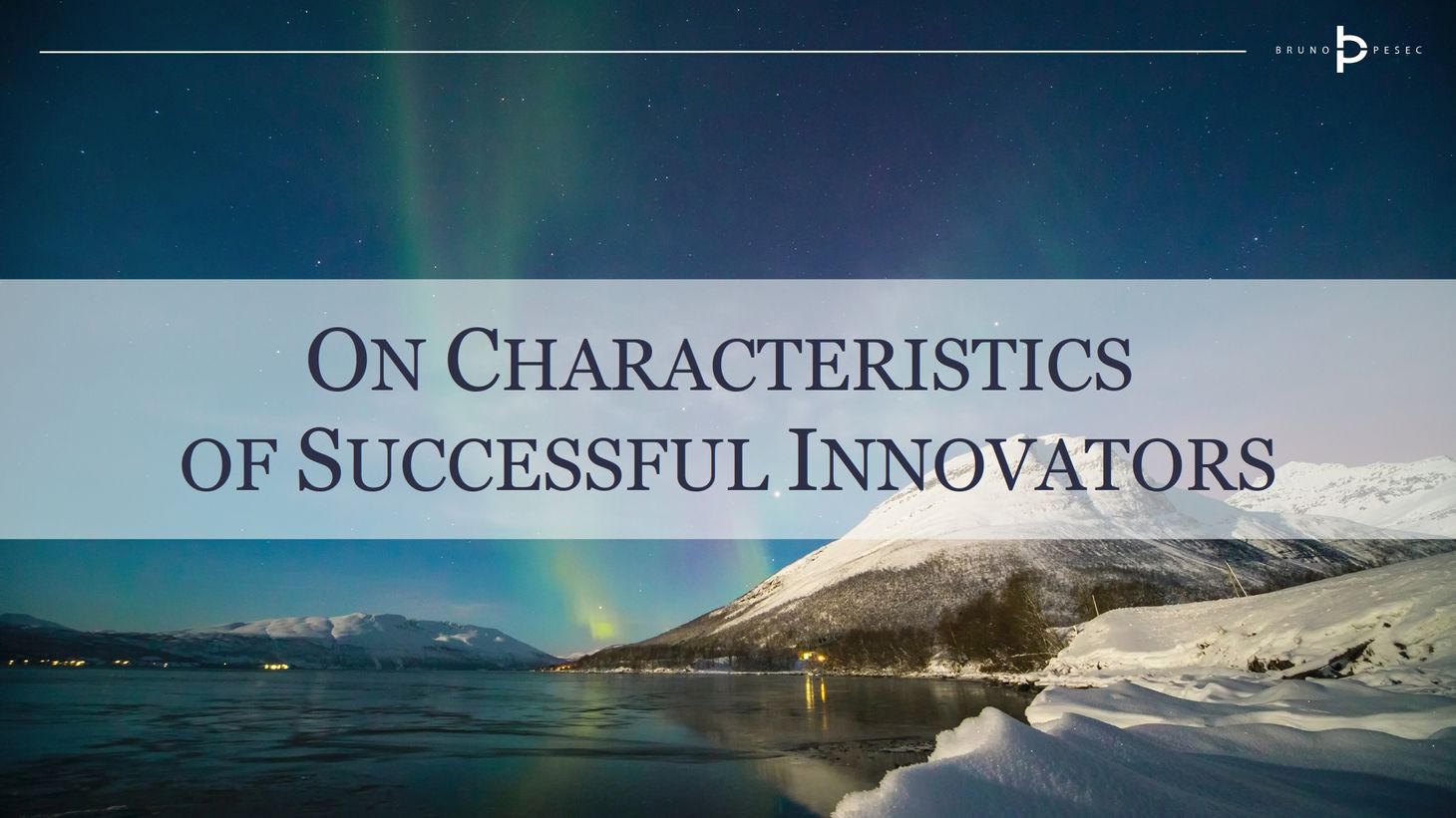 On characteristics of successful innovators