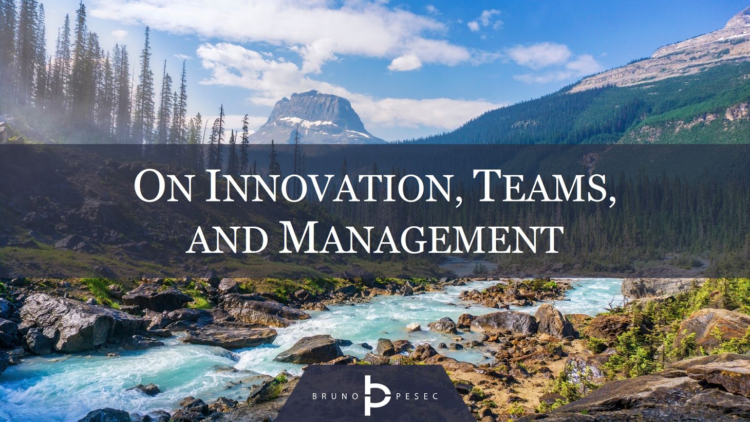 On innovation, teams, and management