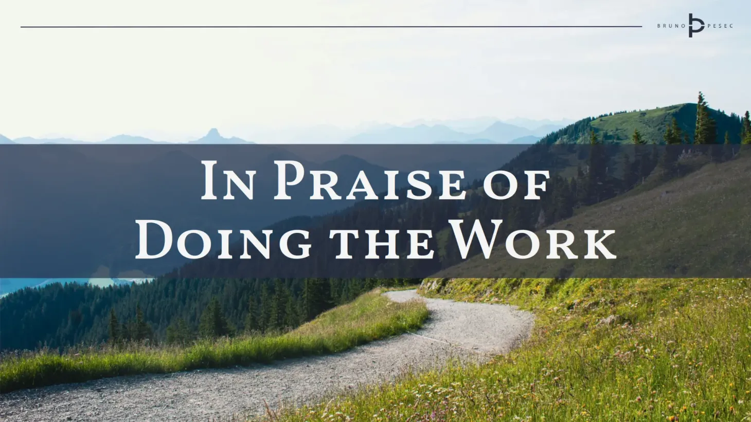 In praise of doing the work